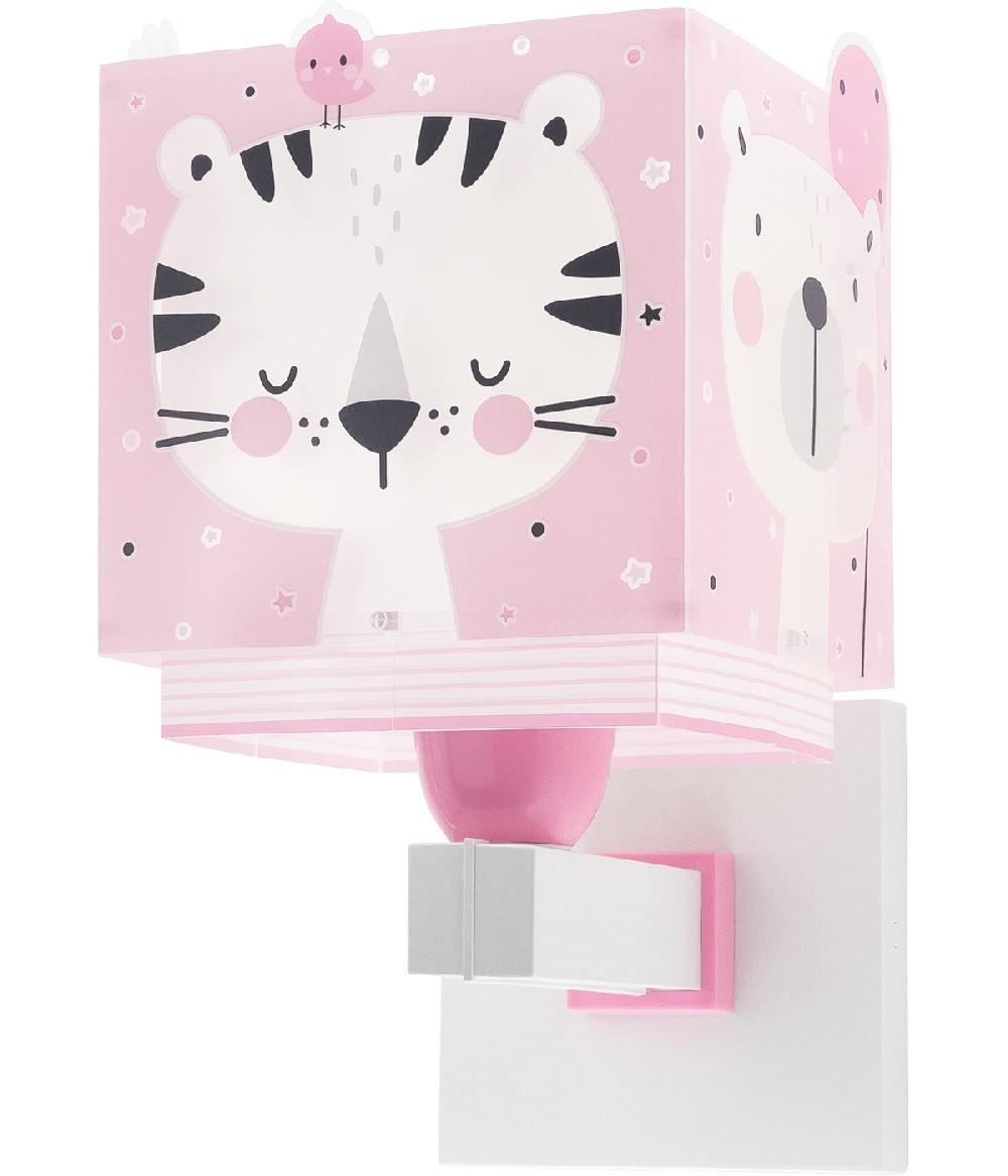 Dansi Aplique de pared infantil Baby Jungle animales bosque rosa Liquidación