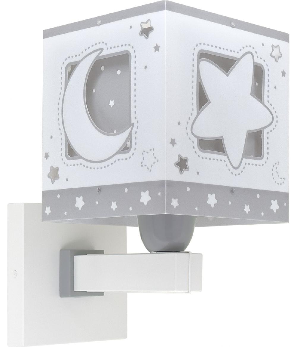 Dansi Aplique de pared infantil Moonlight Luna y Estrellas gris Tienda de fábrica