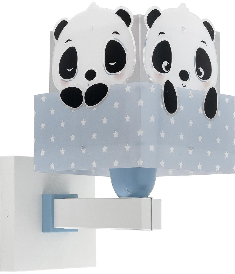 Dansi Aplique de pared infantil Panda azul Ofertas de temporada