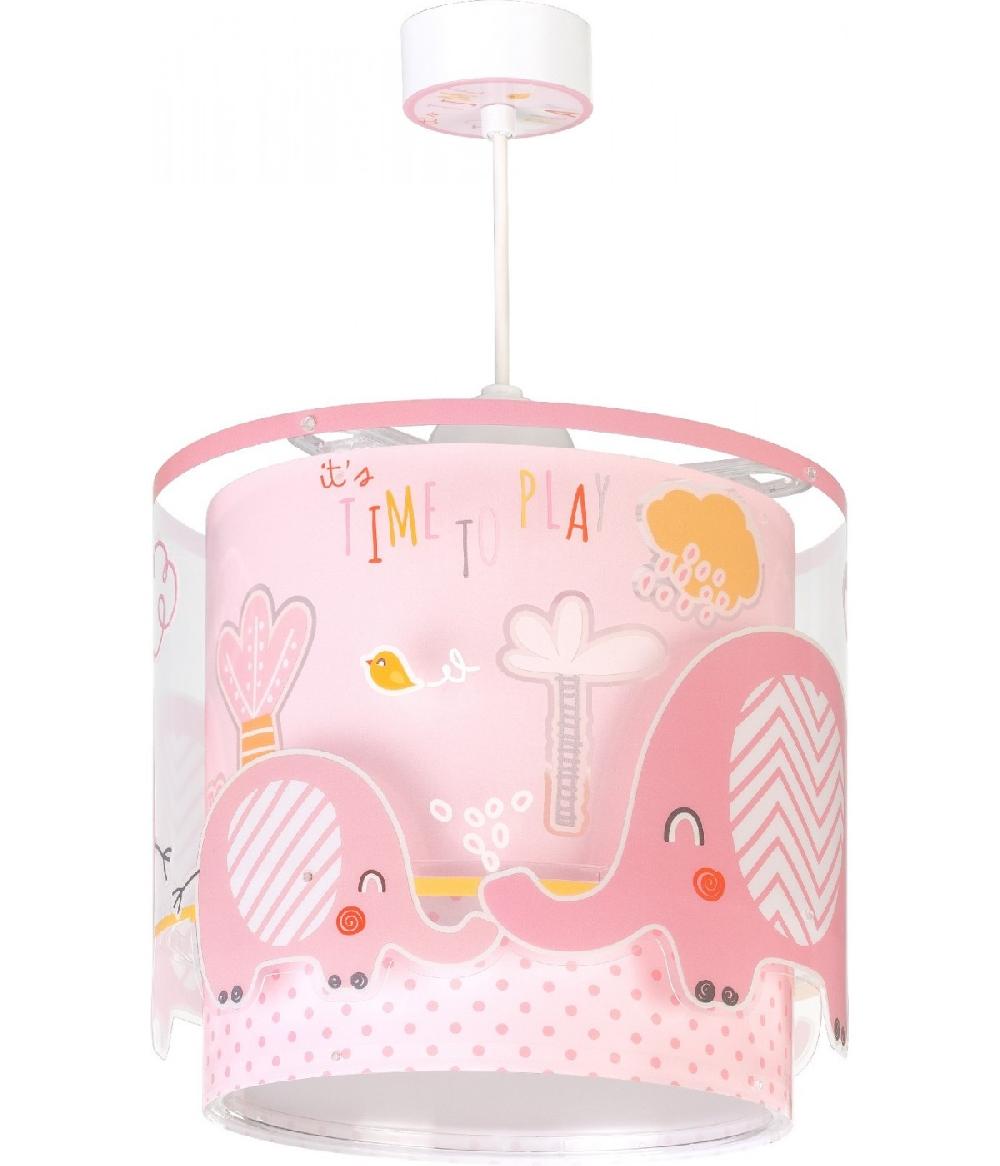 Dansi Lámpara de techo infantil Little Elephant Elefante rosa Venta caliente