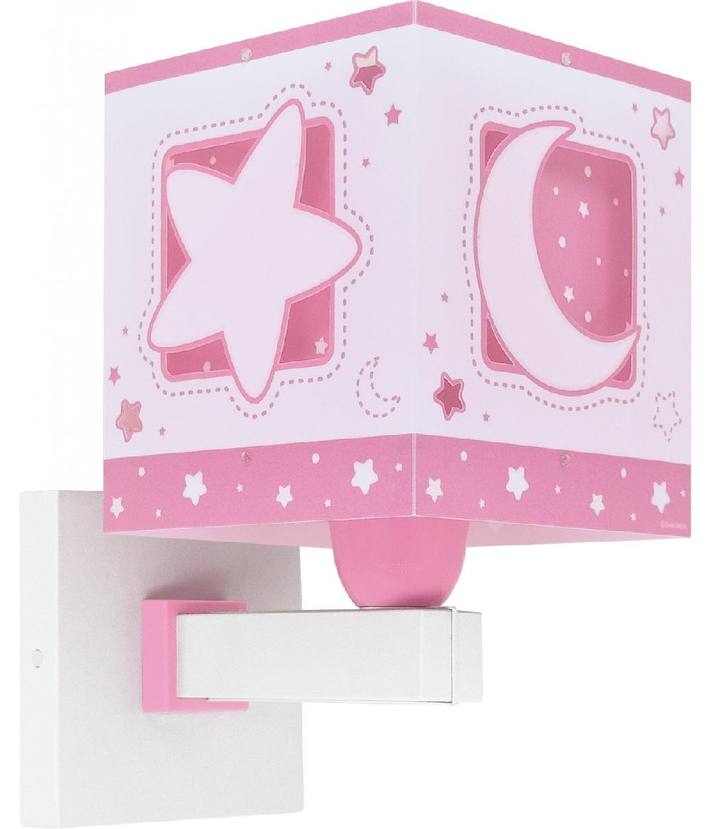Dansi Aplique de pared infantil Moonlight Luna y Estrellas rosa Ventas relámpago