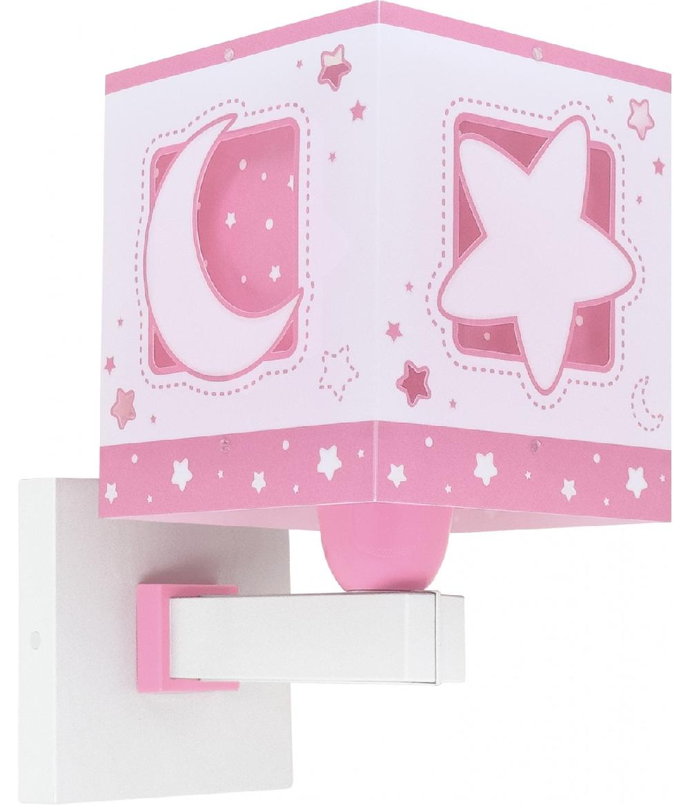 Dansi Aplique de pared infantil Moonlight Luna y Estrellas rosa Ventas relámpago