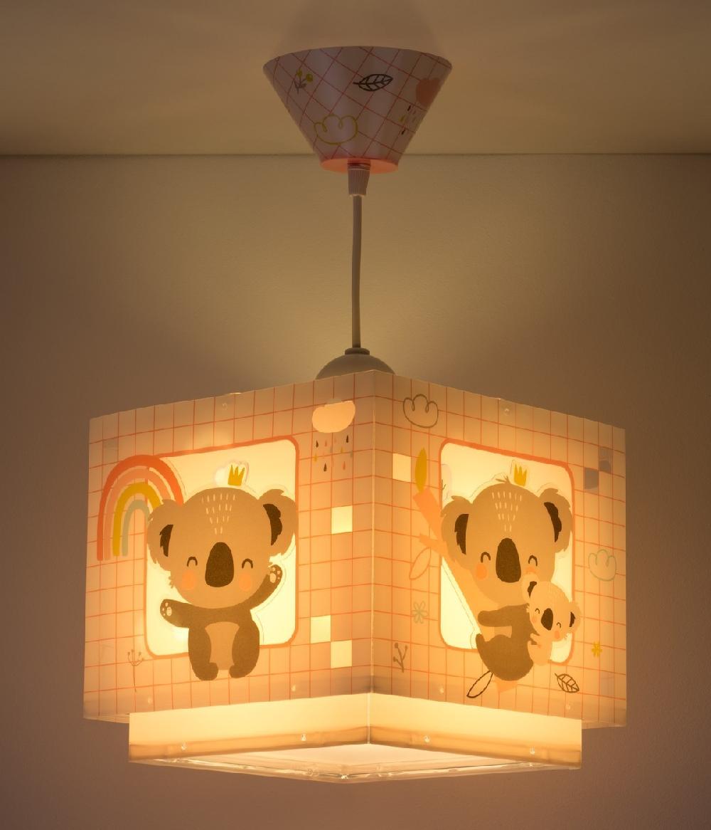 Dansi Lámpara de techo infantil Koala rosa Tienda