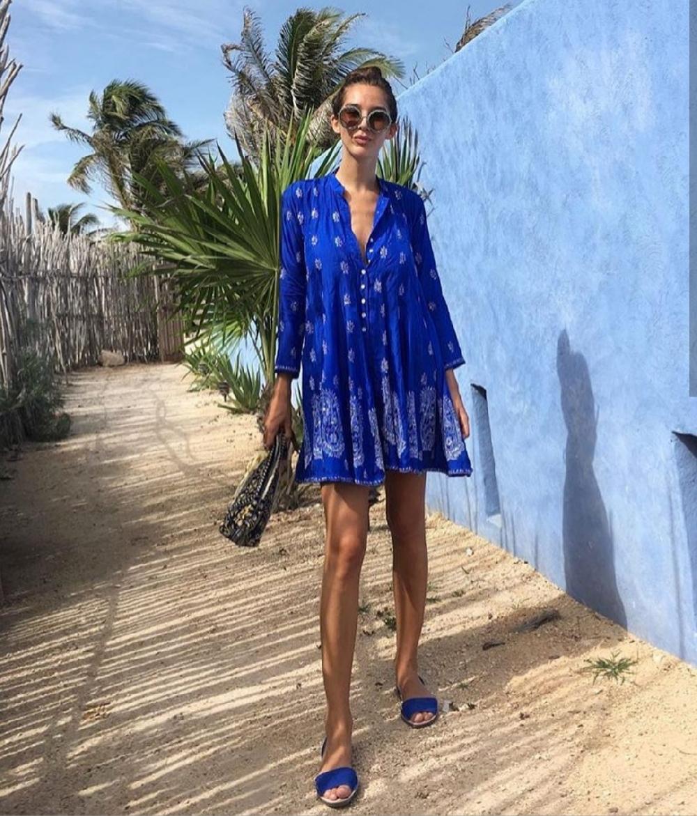 Del rio london Suede sandals electric blue 2025