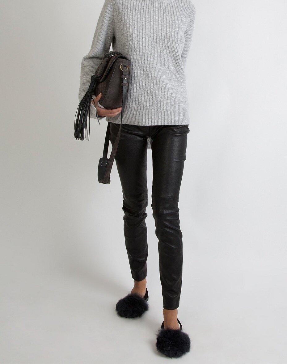 Del rio london Classic Tuscan lamb flats slate - suede slingback Solo hoy