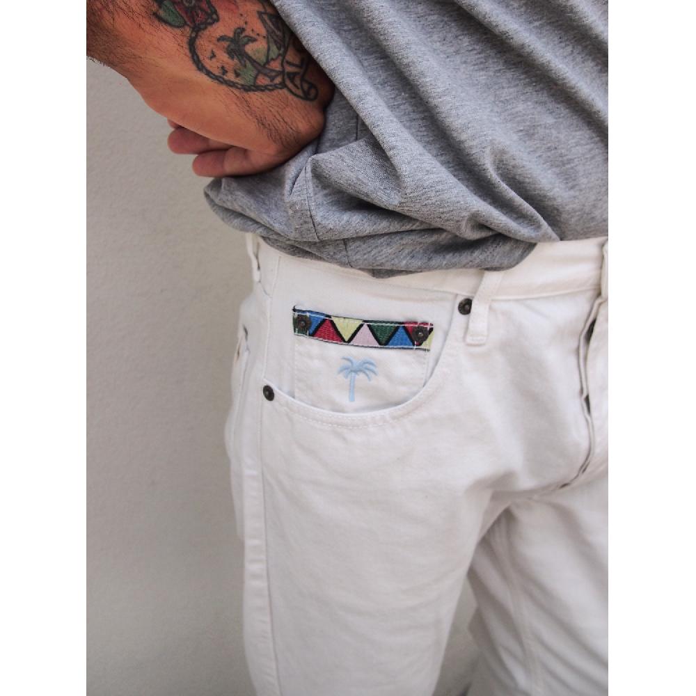 ﻿Dolfie JEANS MAN JARED - WHITE RETRO Tienda de fábrica