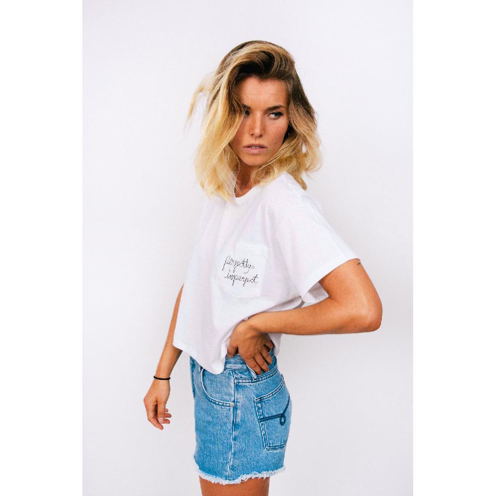 Dolfie SHORT JEANS WOMAN ALEXA - INDIGO RETRO BLEACHED Limitado a 3 días