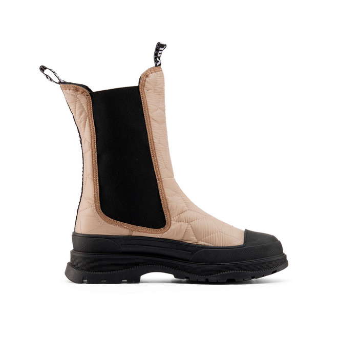 Duuo Botas chelsea beige con plataforma mujer Precio de fábrica