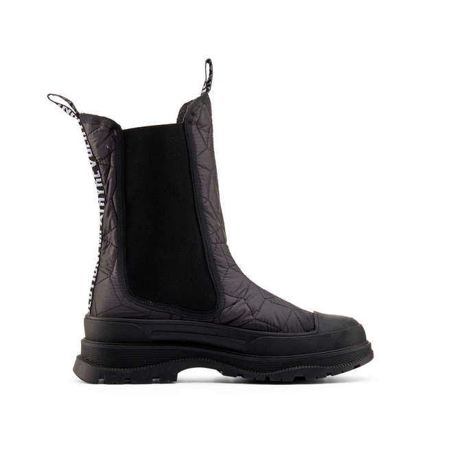 Duuo Botas chelsea negras con plataforma mujer Oferta especial de fábrica