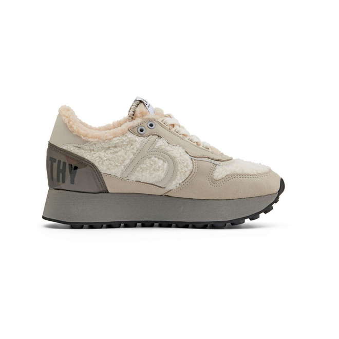 Duuo Zapatillas beige retro running mujer Libre de impuestos