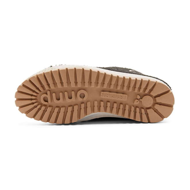 Duuo Zapatillas negras con plataforma y borreguito mujer Oferta exclusiva