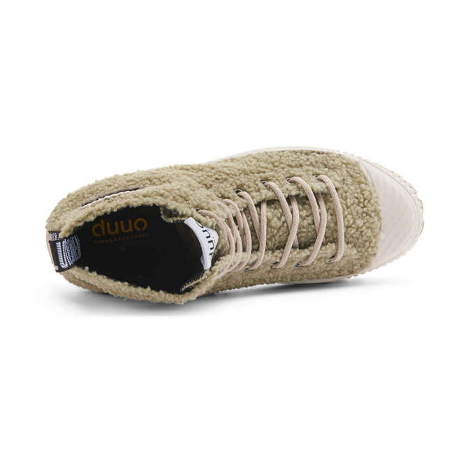 Duuo Zapatillas marrones con plataforma y borreguito mujer Descuento por venta flash