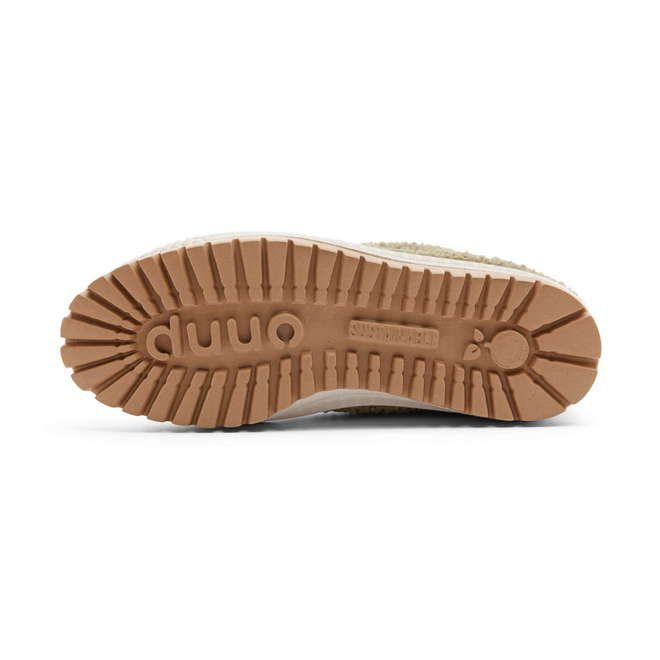 Duuo Zapatillas marrones con plataforma y borreguito mujer Descuento por venta flash