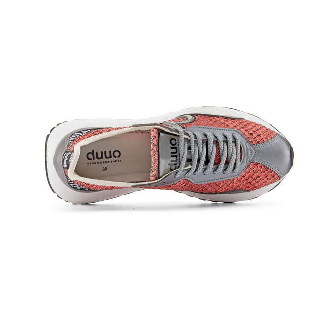 Duuo Zapatillas casual rosa con detalles plateados mujer Rebajas de fin de temporada