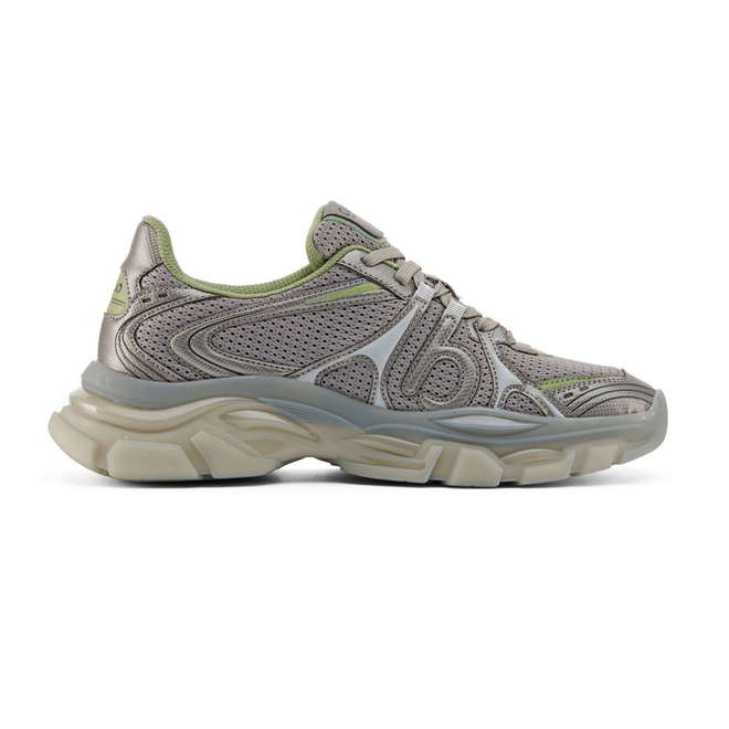 Duuo Zapatillas deportivas grises con detalles verdes Outlet online