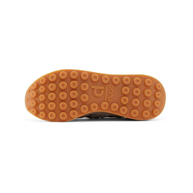 Duuo Zapatillas grises retro con cuña y detalles rojos mujer Ofertas