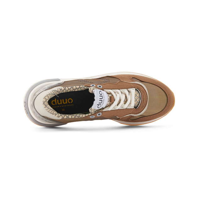 Duuo Zapatillas marrones retro con cuña mujer Gran oferta