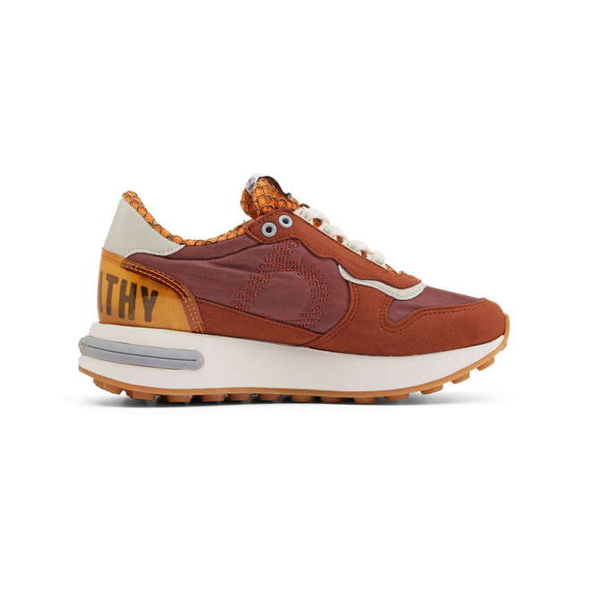 Duuo Zapatillas naranjas retro con cuña mujer Ventas relámpago