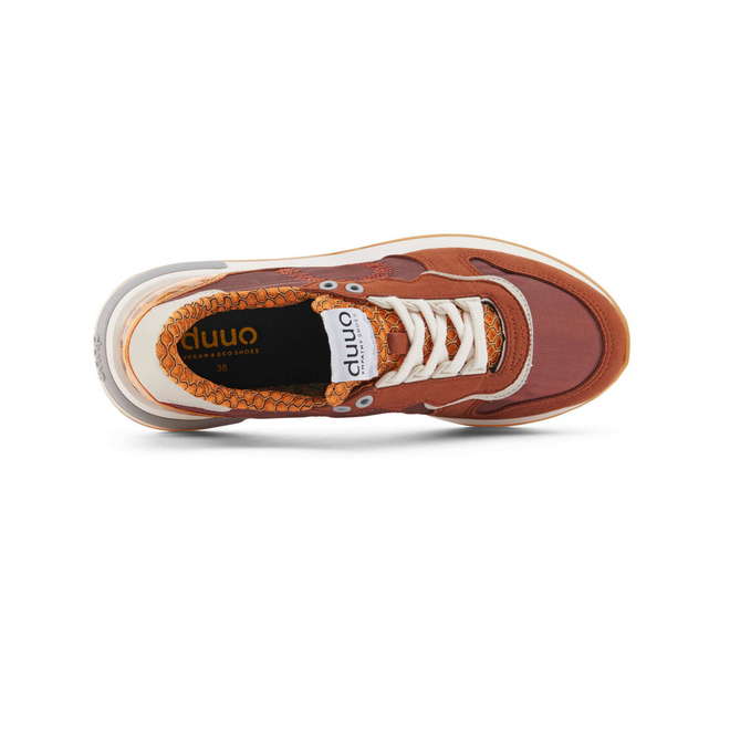Duuo Zapatillas naranjas retro con cuña mujer Ventas relámpago