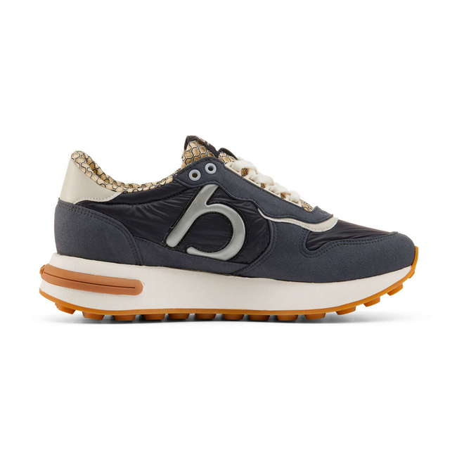 Duuo Zapatillas negras retro con cuña mujer Tienda