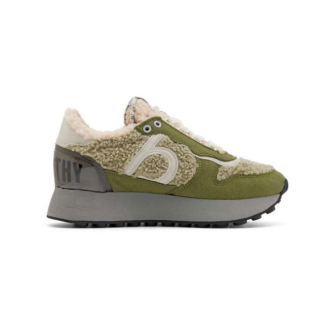 Duuo Zapatillas verdes retro running mujer Oferta especial