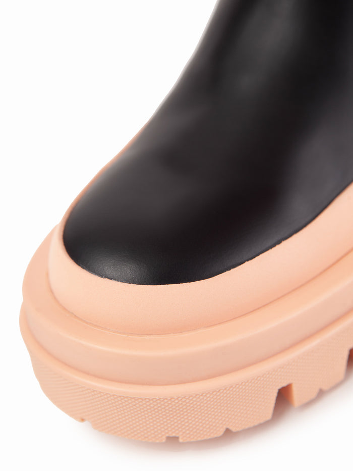 Equitare ALVIN - Napa Seda Suela Negra Salmón Precio ultrabajo