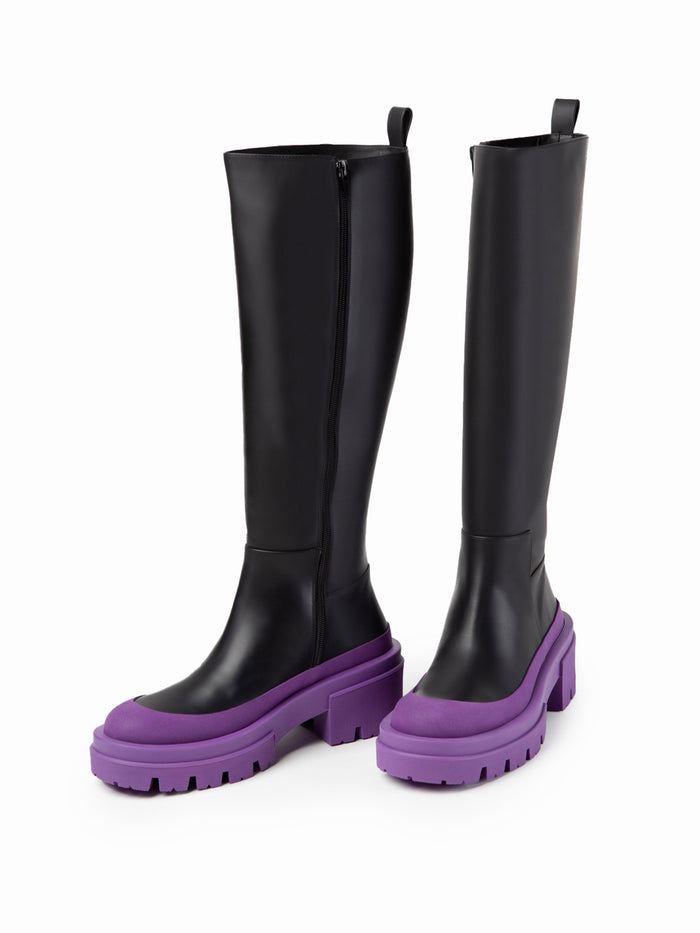 Equitare CHANTAL - Napa Seda Suela Negra Morado 2025