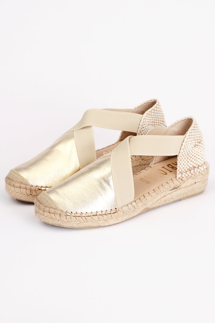 Fabiolas Alpargata Estrella Oro Rebajas top