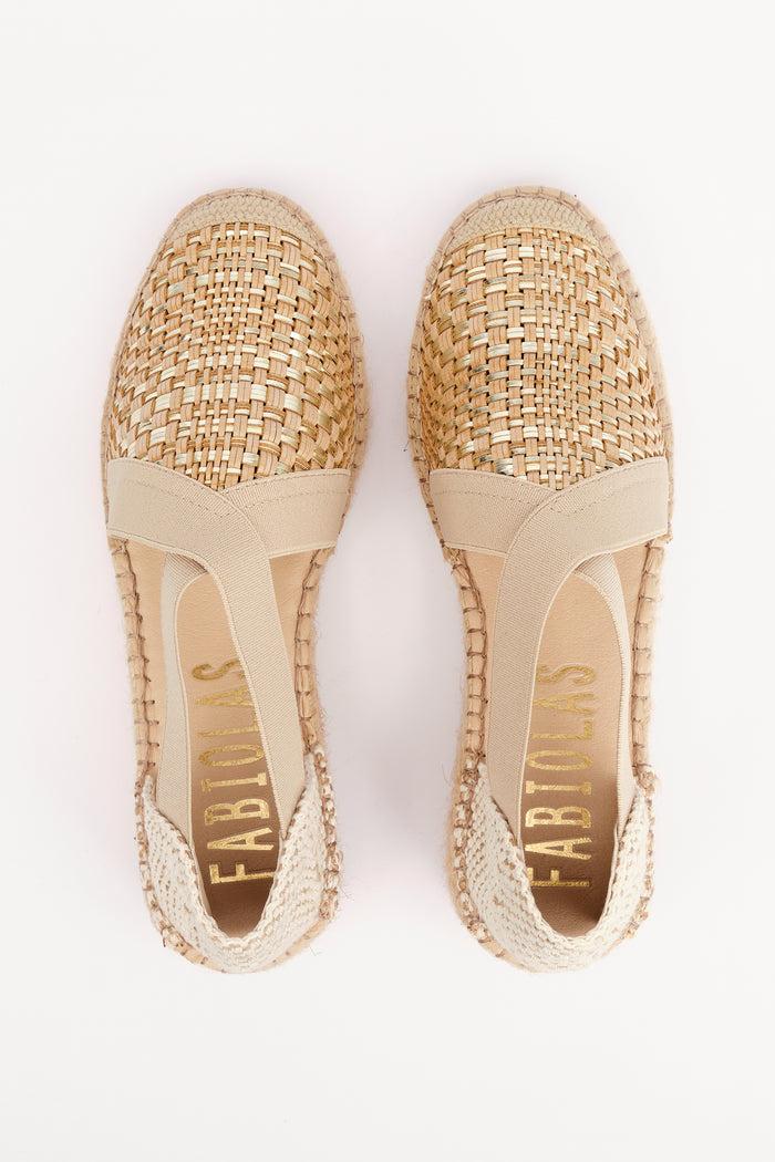 Fabiolas Alpargata Estrella Beige Envío gratis