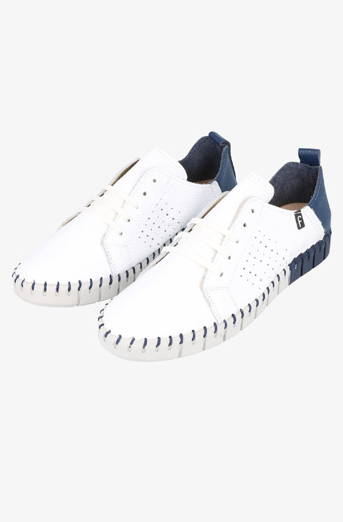Fabiolas Sneaker JutHeras Blanco/Marino Oferta exclusiva