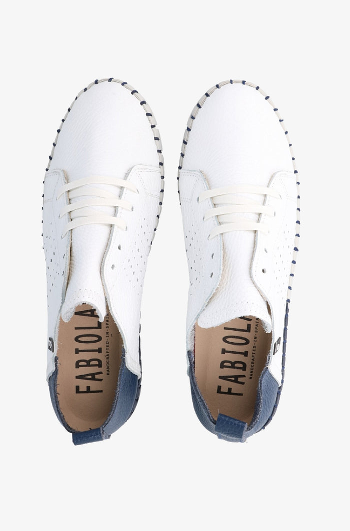 Fabiolas Sneaker JutHeras Blanco/Marino Oferta exclusiva