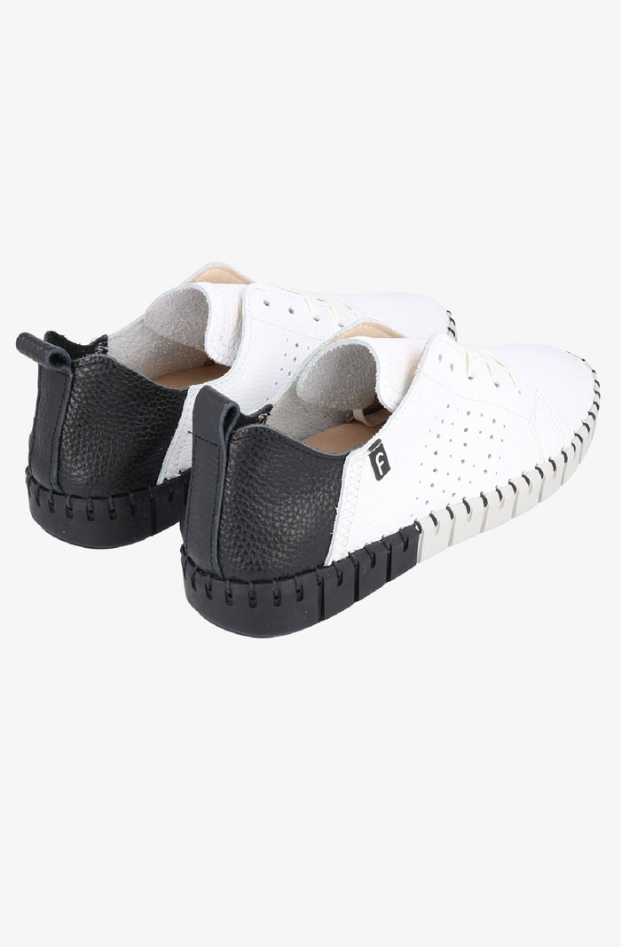 Fabiolas Sneaker JutHeras Blanco/Negro Última moda
