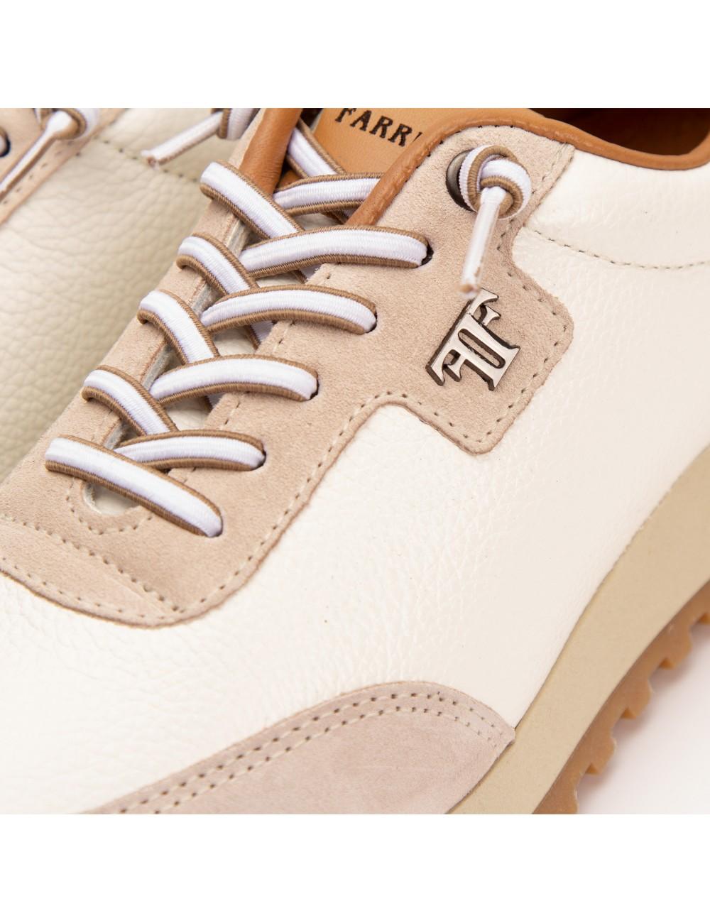 Farrutx MAELIA Piel bombeada blanca - Velour hielo Ofertas de temporada