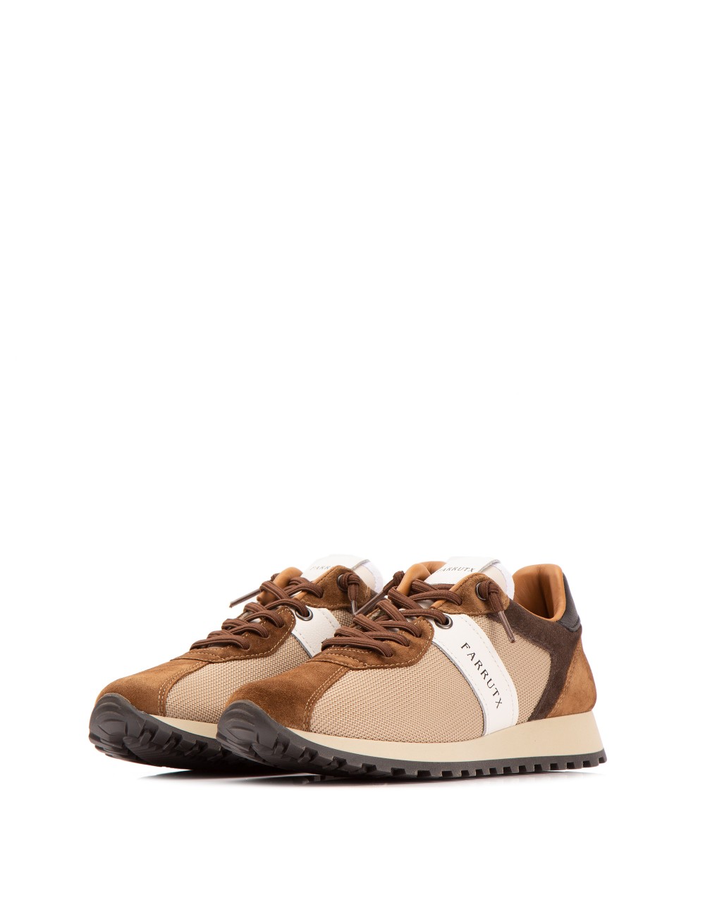 Farrutx MANON -BIS Tejido camel - Velour cuero Devoluciones gratuitas