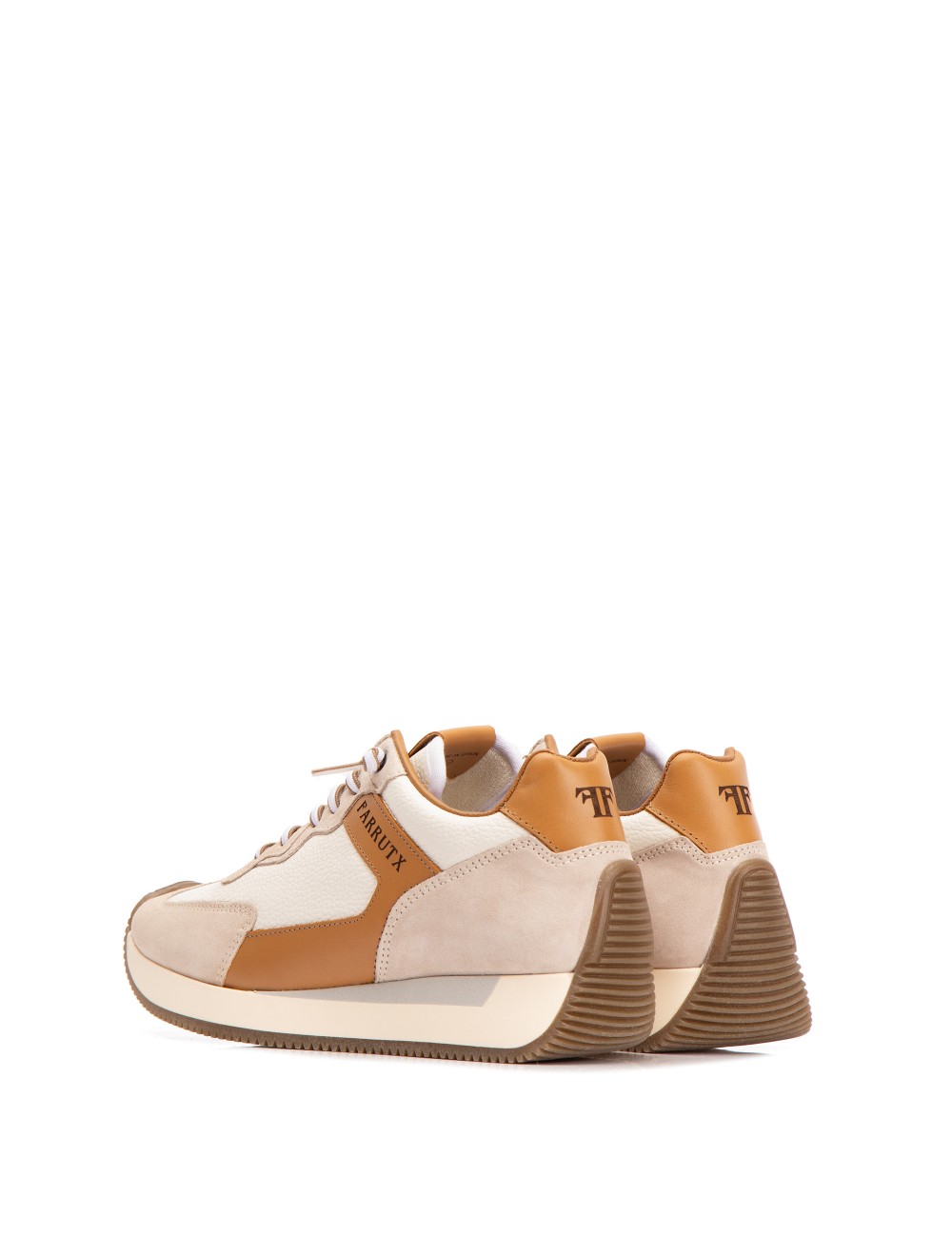 Farrutx LEYDI Piel bombeada blanca - Velour hielo Outlet online