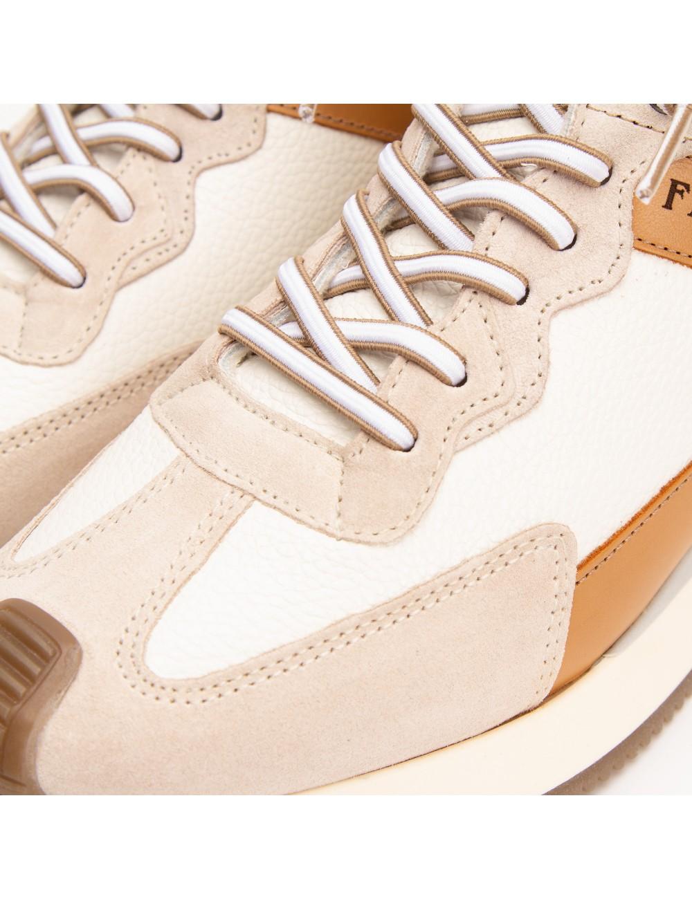 Farrutx LEYDI Piel bombeada blanca - Velour hielo Outlet online