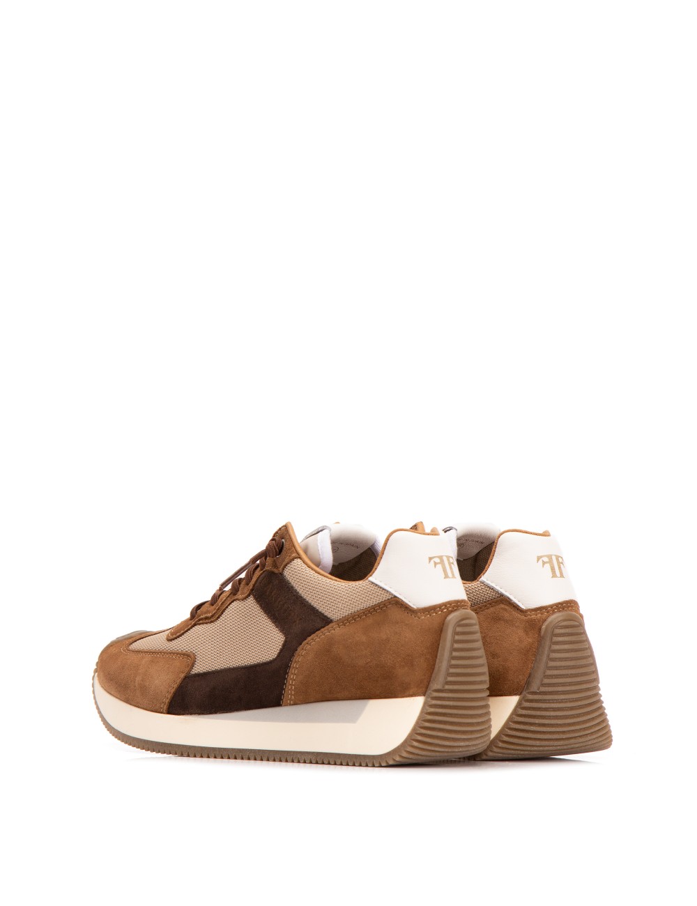 Farrutx LEYDI Velour cuero - Rejilla camel Venta caliente