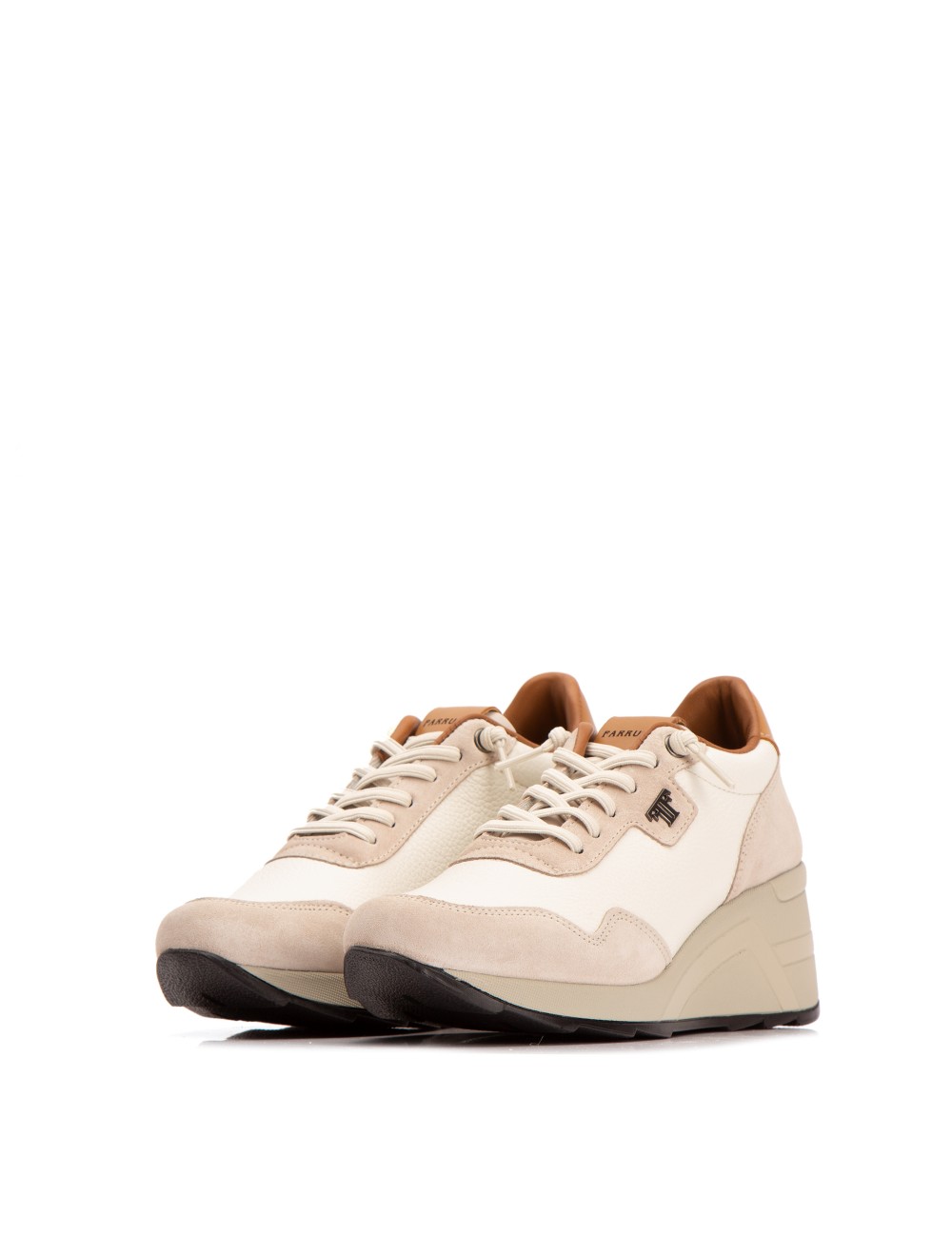Farrutx MANDY Piel bombeada blanco - Velour hielo En oferta