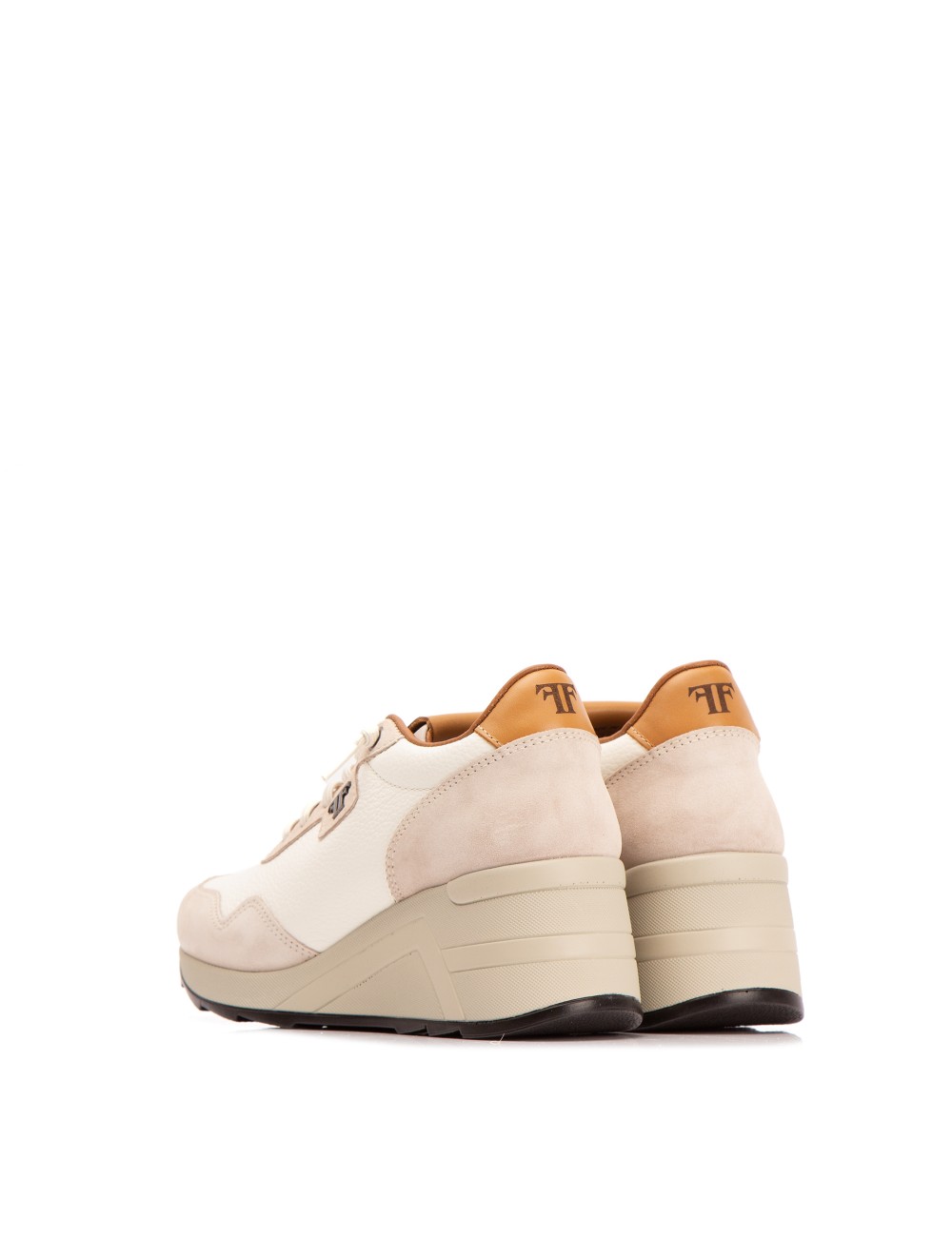 Farrutx MANDY Piel bombeada blanco - Velour hielo En oferta