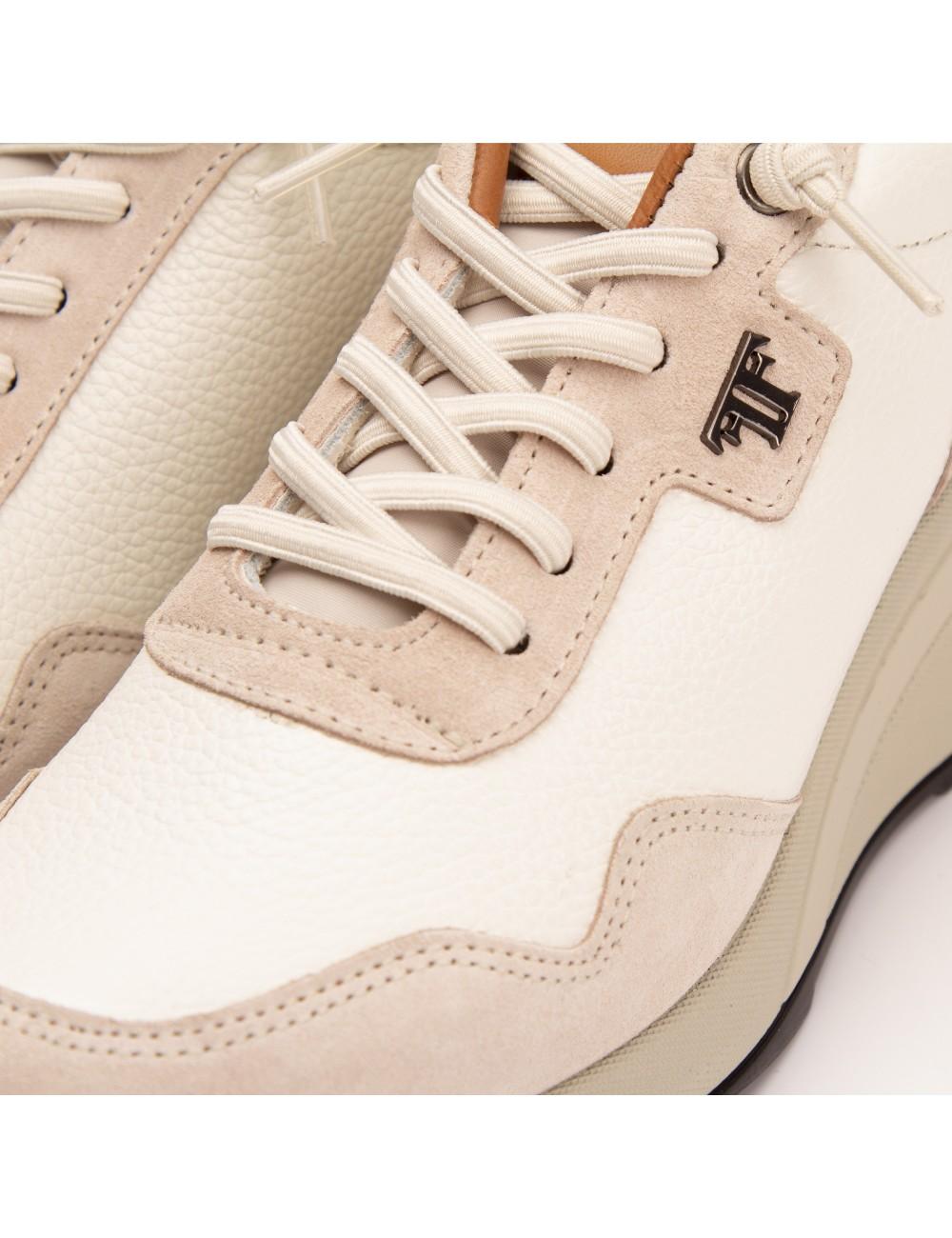 Farrutx MANDY Piel bombeada blanco - Velour hielo En oferta