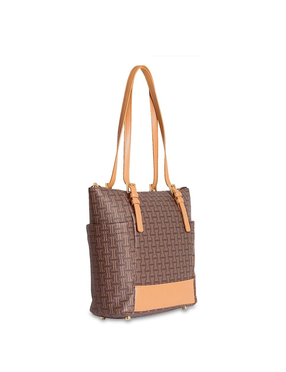 Farrutx KAPAZ Piel vegana marrón-camel Tienda