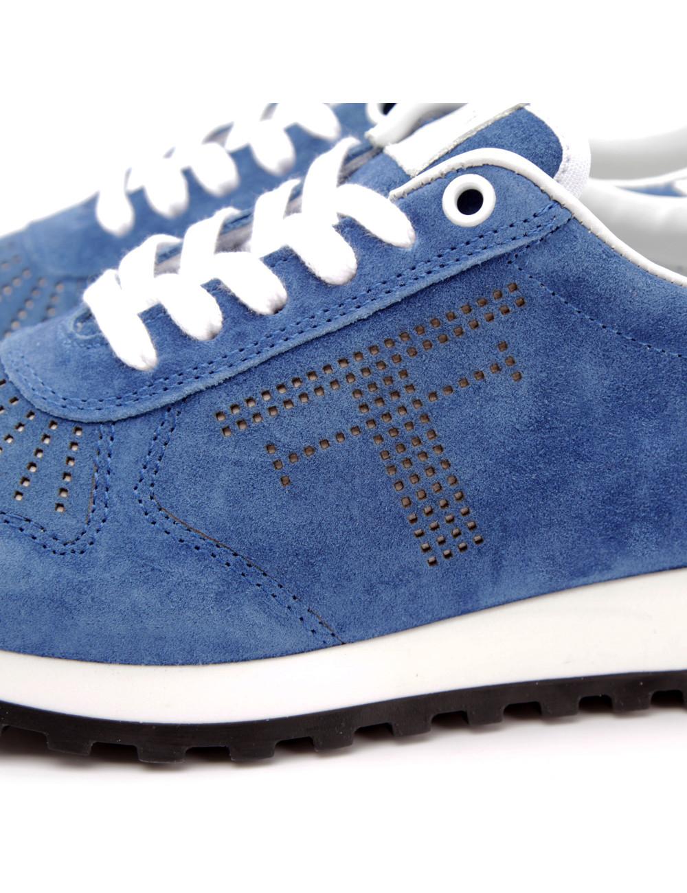 Farrutx MATILDA-CHECK Velour azul Rebajas de fábrica