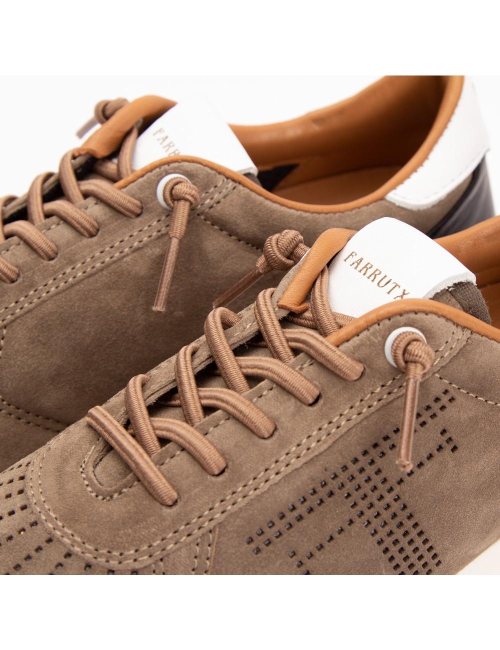 Farrutx MATILDA-CHECK Velour taupe Descuento