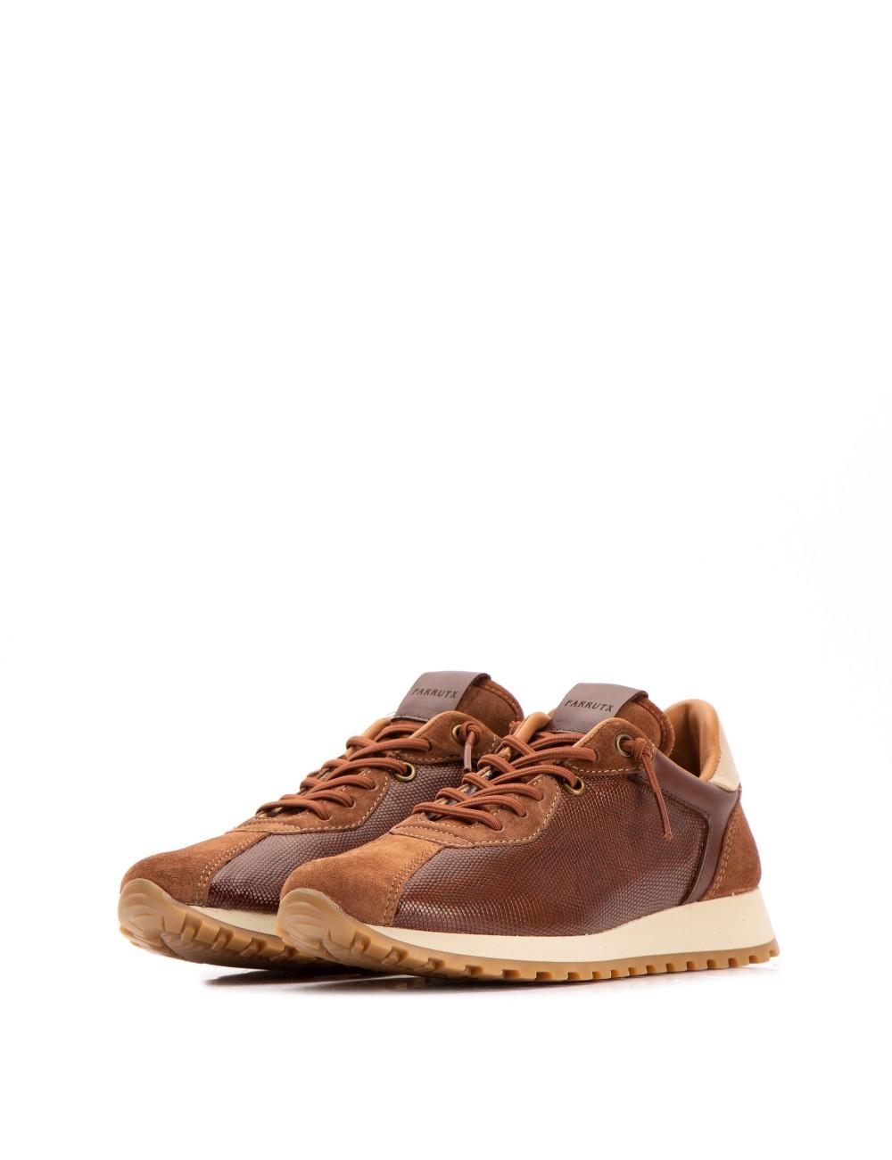 Farrutx MOONY Grabado lagarto - Velour cuero Grandes descuentos