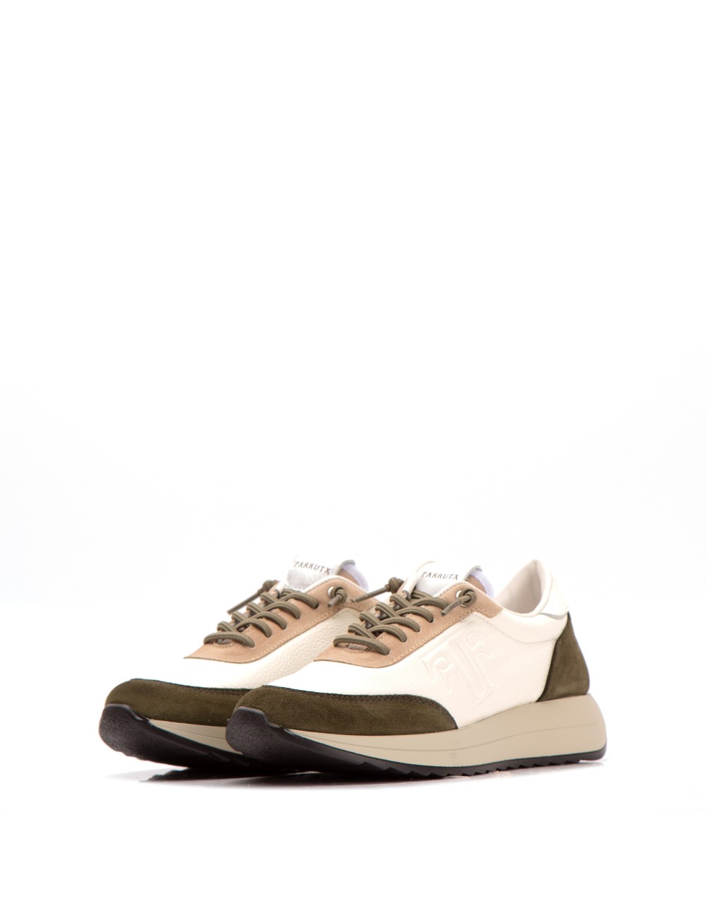 Farrutx MORGAN-BIS Bombeado blanco - Velour militar Rebajas de fin de temporada