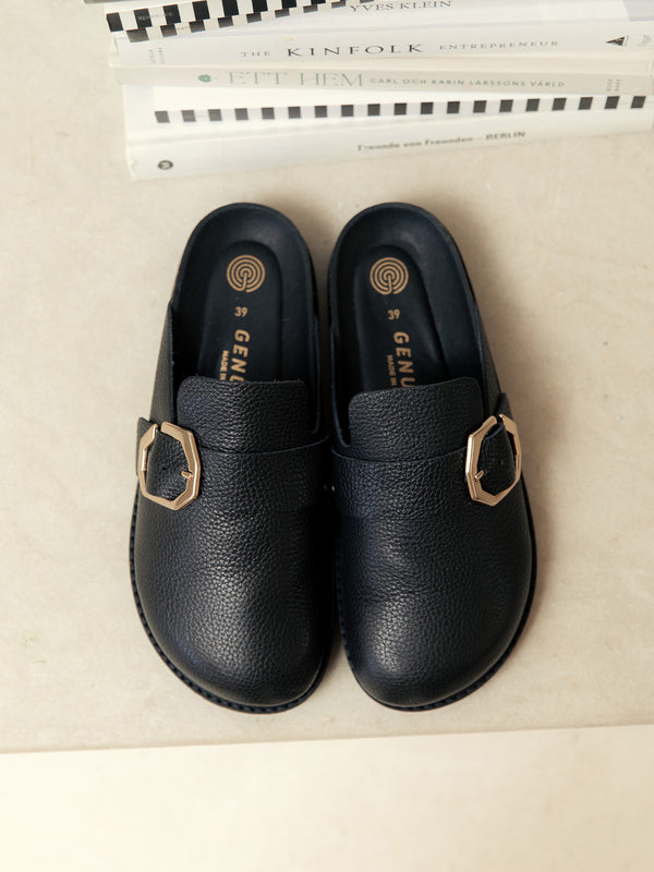 Genuins GRISEL LEATHER BLACK En oferta
