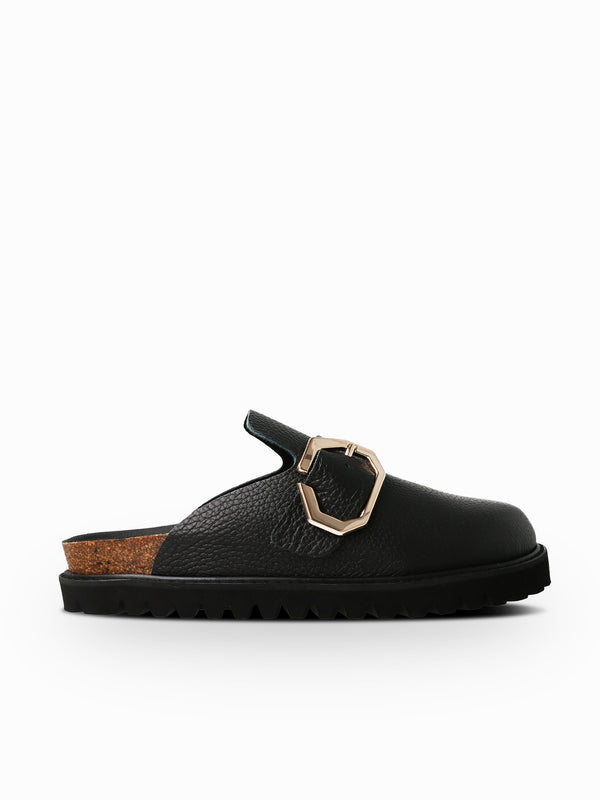 Genuins GRISEL LEATHER BLACK En oferta