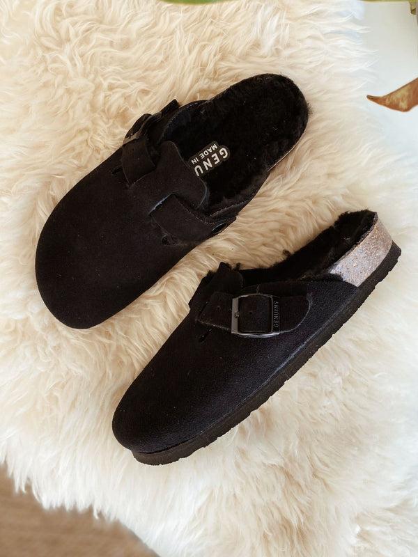 Genuins RIVA VELOUR WOOL BLACK Envío internacional gratuito