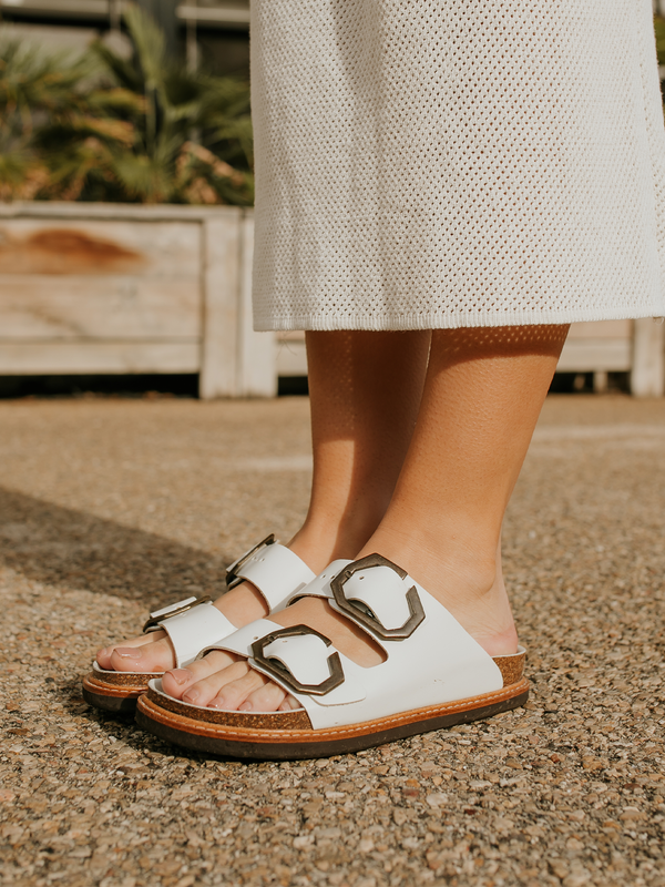 Genuins GALIA LEATHER DRESS WHITE ÚLTIMAS EDICIONES