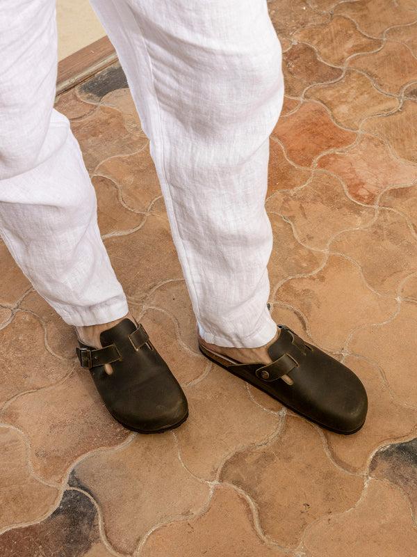 Genuins RIVA OILED LEATHER KAKI UNISEX Promoción por tiempo limitado